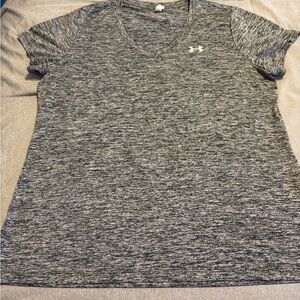 Under Armour Women's Heathered Gray Short Sleeve Tee